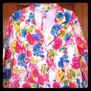 Sag Harbor Women’s Blazer 20W NWT Multicolored